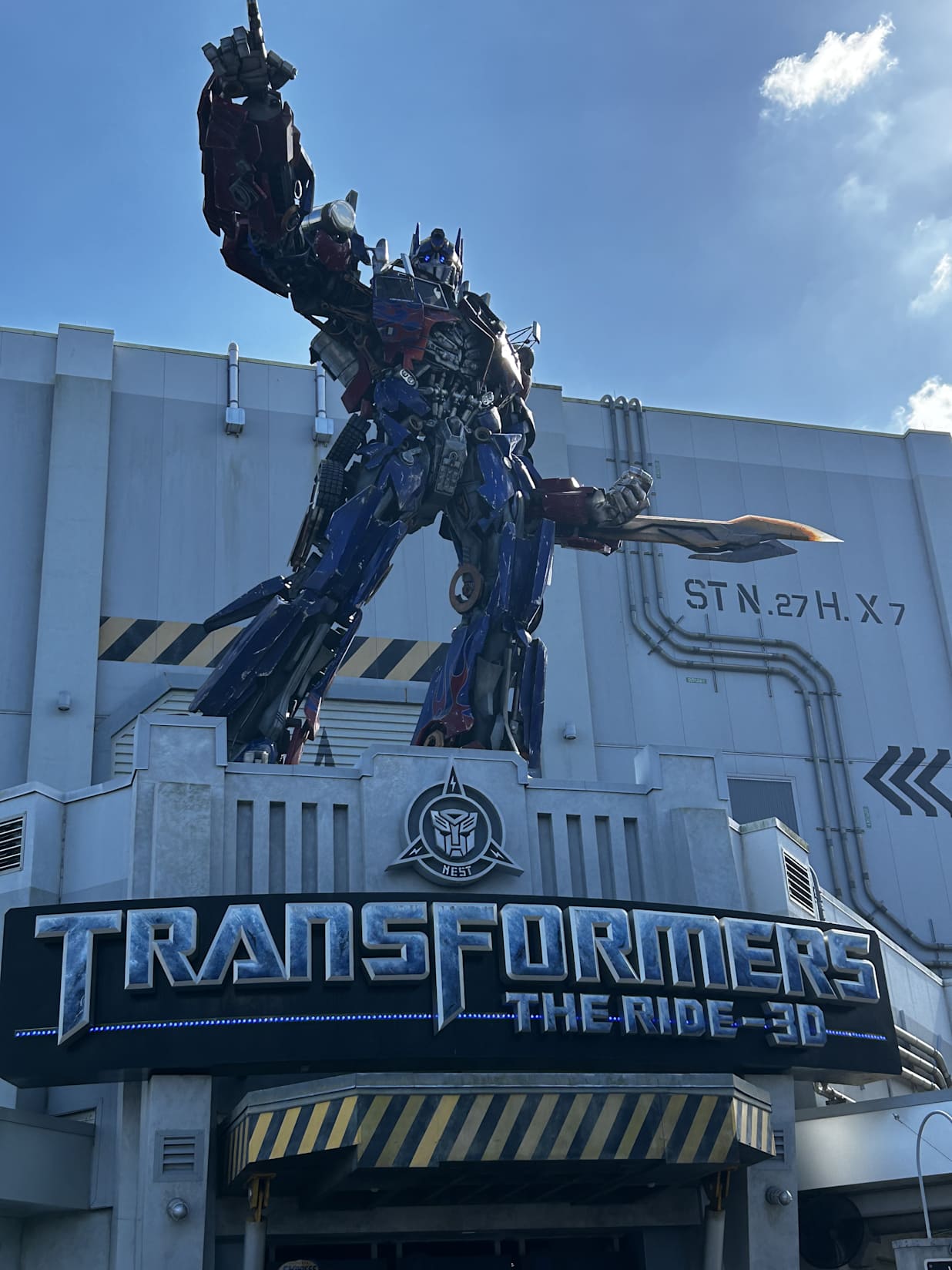 Transformers the ride at Universal Studios